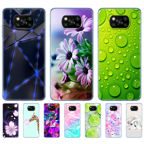 For Xiaomi Poco X3 NFC Cases Silicon Soft Back For POCO X3 NFC Case TPU Bumper for Poco X 3 PocoX3 NFC 6.67'' Global Phone Cover ► Photo 1/6