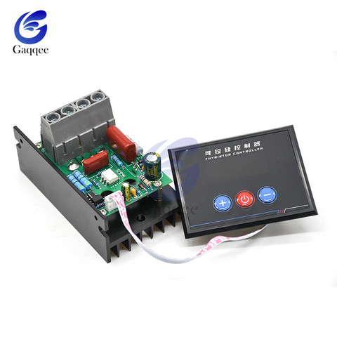 AC 220V 10KW 10000W SCR Digital Control Electronic Voltage Regulator Speed Control Dimmer Thermostat Thyristor Controller ► Photo 1/6