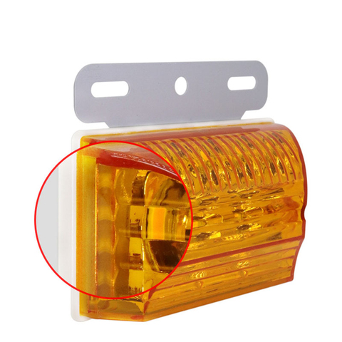 24V Waterproof Side Marker Light 20 led SMD Car Truck External Lights Squarde Warning Tail Light Signal Lamp Trailer Lorry Amber ► Photo 1/5