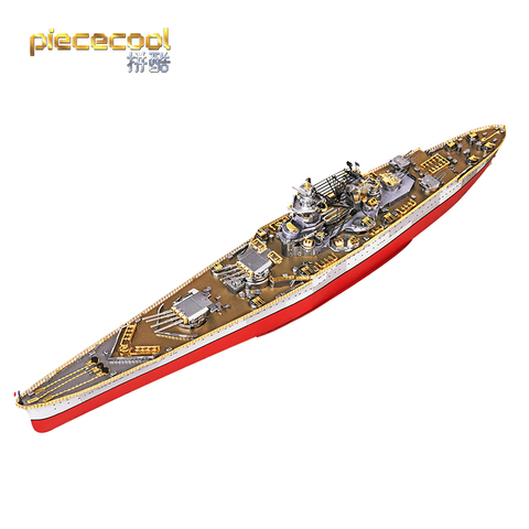 MMZ MODEL Piececool 3D Metal Puzzle P157 RICHELIEU BATTLESHIP DIY Assemble Model Kits Laser Cut Jigsaw toys gift for children ► Photo 1/6