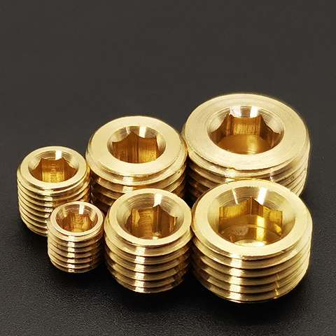M8 M10 M12 M14 M16 M18 M20 M22 Metric Male Therad Brass Hex Socket End Cap Plug Pipe Fitting Connector Adapter ► Photo 1/1