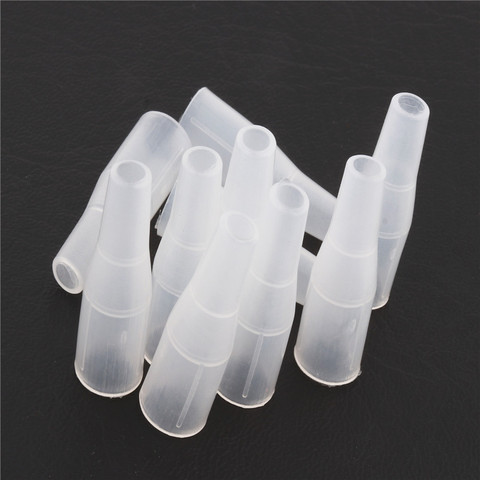 High quality 10pcs Transparent white Pencil Cap Pen Cover Student School Office Stationery Supplies ► Photo 1/6