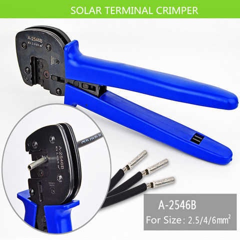 A-2546B  solar terminal crimper  for Solar Panel PV Cable Crimping tool for solar panel connectors,solar crimper 2.5-6mm2 ► Photo 1/6