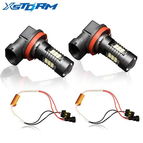 2pcs Canbus H11 H8 LED HB3 9005 HB4 9006 LED with High Power 3030 21SMD Car Front Fog Lights Auto Lamp 12V White ► Photo 1/6