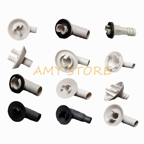 Air Conditioner Ac External Unit Drain Hose Connector Elbow Fitting with Rubber Ring for LG MEDIA HAIER KELON Panasonic GREE AC ► Photo 1/2