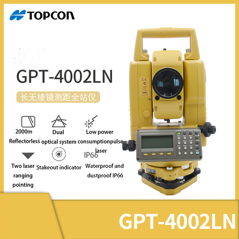 New  GPT-4002LN ultra long 　2000M Reflectorless ranging total station ► Photo 1/3