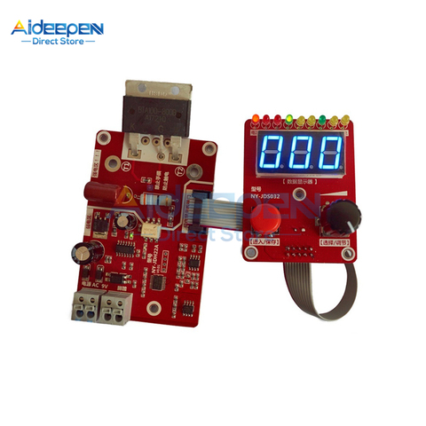 NY-D02 Double Pulse Spot Welding Machine Encoder Time LED Digit Module Control Panel Plate Adjustable Current Controller ► Photo 1/6