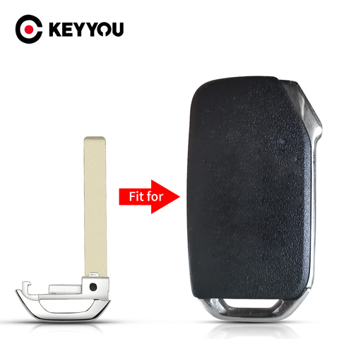 KEYYOU Emergency Smart Blade Replacement For Kia Sportage Ceed Sorento Cerato Forte 2017 - 2022 Car Key Fob Case Holder 3 Button ► Photo 1/5