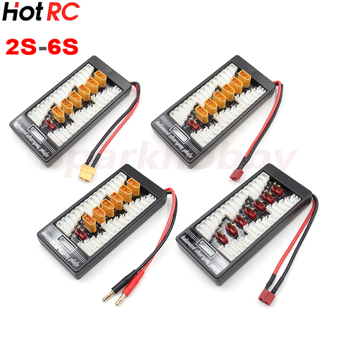 1PC HotRC  2S-6S XT60 T Plug Charging Balance Board Lipo LiFe Lion Parallel Charging Adaptor B6 B8 B6AC A6 Charger RC Models DIY ► Photo 1/6