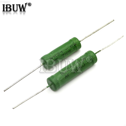 5PCS RX21 6W 10W Wire Wound Resistance 5% 1R 10R 100R 1K 10K 12K 15K 18R 20R 22R 24R 27R 30R 33R 36R 0.01R 0.05R 0.1R 0.12R ► Photo 1/4