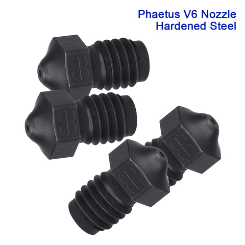 Phaetus Hardened Steel V6 Nozzle 1.75mm Filament High Temperature For V6 Hotend MK8 Bowden Extruder I3 MK2 MK3 3D Printer Parts ► Photo 1/6