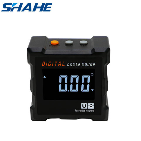 SHAHE New Four Side Magnetic Digital Inclinometer Electronic Level and Angle Gauge Digital Protractor Angle Measuring Tools ► Photo 1/6