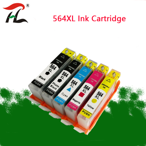 5PCS 564XL Compatible ink cartridge HP564XL hp564 564 For HP deskjet 4610 4620 6512 6515 D5460/D5463/D5468/D7560 inkjet printer ► Photo 1/5