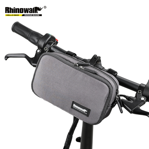 RHINOWALK Bicycle Handlebar Bag Multi-Functional Waterproof for Bike Mobile Phone Case Black Gray Colors Large Capacity X2011 ► Photo 1/6