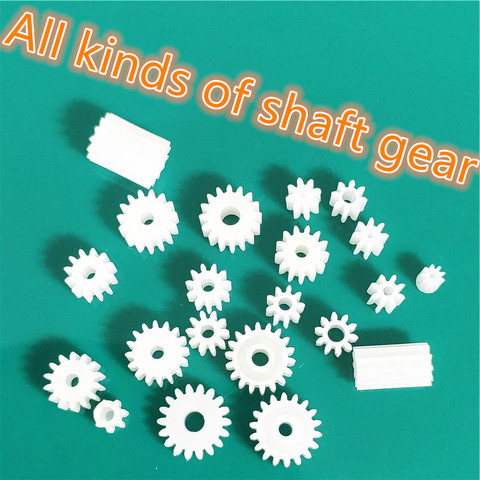 All Kinds Plastic Shaft Gears Group 2 Motor Teeth Axis Gears Sets 1mm 2mm Hole Diameter DIY Helicopter Robot Toys Dropshipping ► Photo 1/3