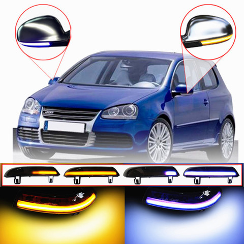 Scroll LED Dynamic Turn Signal Light Side Mirror Flashing Light Repeater Blinker For VW GOLF 5 Plus Jetta MK5 Passat B6 EOS ► Photo 1/6