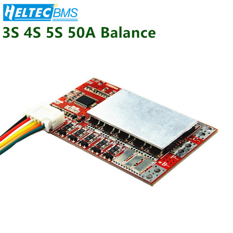 Balanced 3S 4S 5S  50A BMS Board for 3.7V Lithium battery/3.2V Lifepo4 protection board ► Photo 1/6