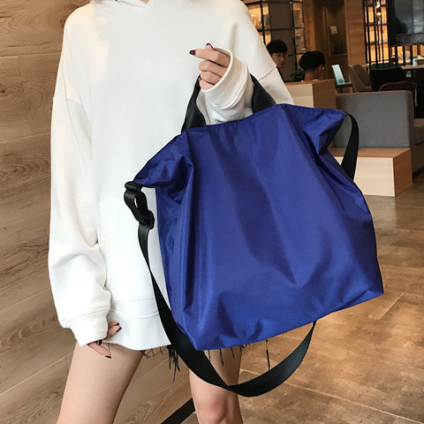 Women Nylon Fabric Handbag Large Capacity Waterproof Cloth Handbag Tote Solid Crossbody Bag Big Travel Bag Purse For Ladies ► Photo 1/6