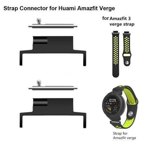 2Pairs Strap Connector for Huami Amazfit Verge Smart Watch Accessories Quality Replacement Band Adapter Bracelet Strap Connector ► Photo 1/6