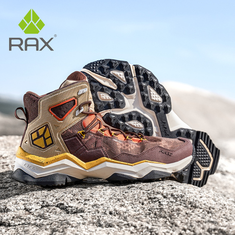RAX Tactical Desert Combat Boots Men Hiking Shoes Vintage Lace Up Hiking Boots Military Boots Waterproof Hunting Boots ► Photo 1/6