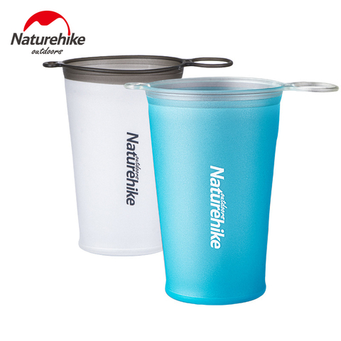 Naturehike 2 Pcs 2022 New Ultralight Foldable TPU Soft Cup Outdoor Camping Trekking  Hiking Portable Folding 200ml Cup About 9g ► Photo 1/6