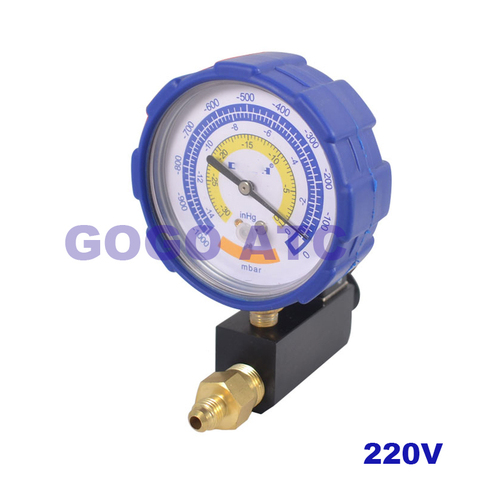 Vacuum pressure gauge Air conditioning vacuum pump head Vacuum negative pressure gauge accessories Vacuum pump solenoid valve ► Photo 1/4