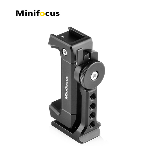 Smartphone Tripod Mount Adapter Universal Phone Clip Holder 360 Rotation Mobile Clamp with Cold Shoe Mount for Arca-Type Plate ► Photo 1/6