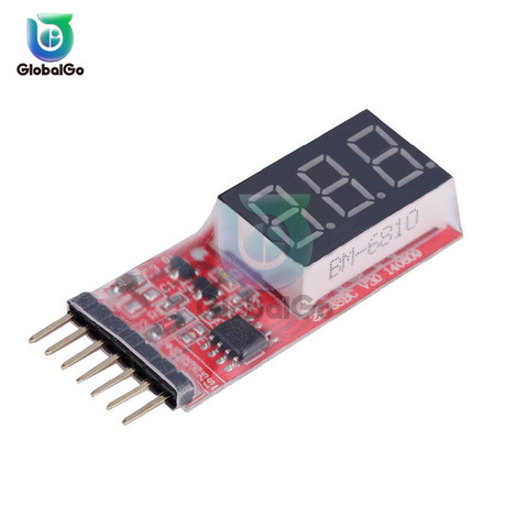 For 2s/3s/4s/5s/6s Low Voltage Buzzer Alarm Lipo Battery Voltage Indicator Tester 7.4v 11.1v 7.4V - 22.2V ► Photo 1/6