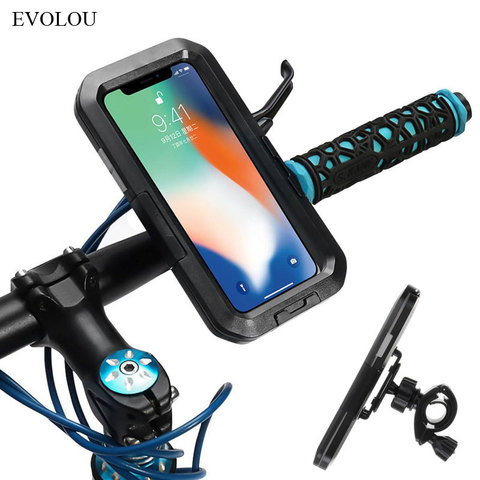 Motorcycle bicycle Phone Holder Mobile Support Bike Stand for iphone 11 Pro Waterproof Case for iphone 11 Pro Max SE 2022 XS XR ► Photo 1/6