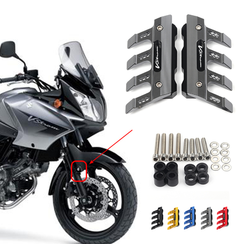 For SUZUKI V-Strom DL650 DL650XT DL 650 Motorcycle CNC Accessories Mudguard Side Protection Block Front Fender Anti-Fall Slider ► Photo 1/6