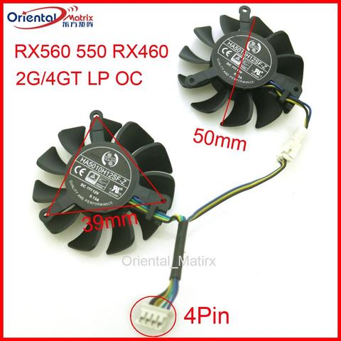 HA5010H12F-Z 12V 0.13A 50mm GPU Fan For MSI RX560 550 RX460 2G/4GT LP OC Graphics Card Cooler Cooling Fan ► Photo 1/6