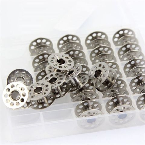 25PCS Stainless Steel Sewing Machine Bobbins Spool Metal Bobbins Spool Sewing Craft Tools for Brother Singer Sewing Supplies ► Photo 1/6