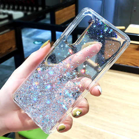 For Redmi Note 8 Pro Glitter Sequins Case For Xiaomi Mi 10 A3 A2 8 9 Lite 9T CC9 Pro Redmi Note 8T 8A 7A note 9s 7 Pro F1 Cover ► Photo 1/6