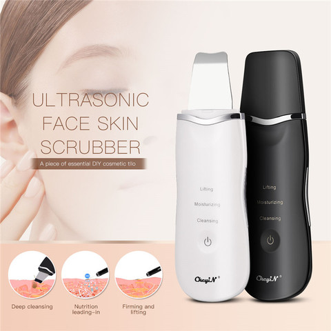 Professional Ultrasonic Facial Skin Scrubber Ion Deep Face Cleaning Peeling Rechargeable Skin Care Device Beauty Instrument 42 ► Photo 1/6