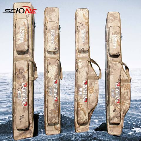 2/3 Layer Fishing Bag Fishing Rod Carrier Oxford Pole Tools 120/125cm Waterproof Fishing Tackle Storage Case Organizer  X133G++ ► Photo 1/1