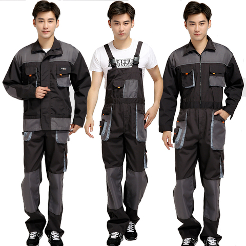 Men Bib Working Overalls Male Work Wear uniforms Fashion Tooling Overalls Worker Repairman Strap Jumpsuits ► Photo 1/6