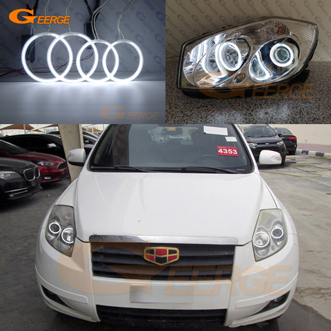 For Geely Emgrand EX7 X7 2013-2022 Excellent Ultra bright CCFL Angel Eyes Halo Rings kit car Accessories Day Light ► Photo 1/6