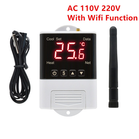 AC 110V 220V Digital Thermoregulator Thermostat Temperature Controller Cooling Heating Switch With WIFI Function DTC1110 DTC1200 ► Photo 1/6