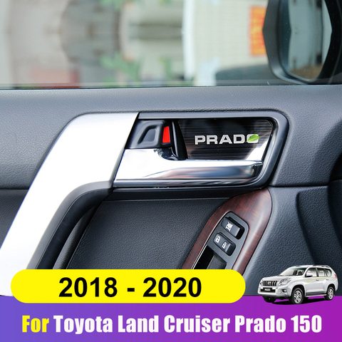 Stainless Steel Car Inner Door Bowl Sticker Trim Covers For Toyota Land Cruiser Prado 150 FJ150 2010-2022 Accessories ► Photo 1/4