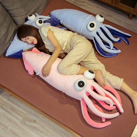 70-130cm Large Lifelike Cute Squid Plush Toy Stuffed Sea Animal Cuttlefish Pillow Simulation Octopus Doll Toy for Kids Children ► Photo 1/6