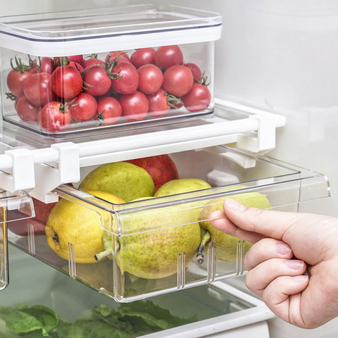 Transparent Refrigerators Organizers  Transparent Refrigerator Containers  - Storage Boxes & Bins - Aliexpress