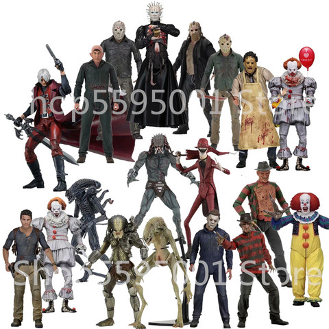 Neca Freddy jason halloween michael myers good guys T-800 pennywise chainsaw predater aliens gremlins hellraiser  Action Figure ► Photo 1/6