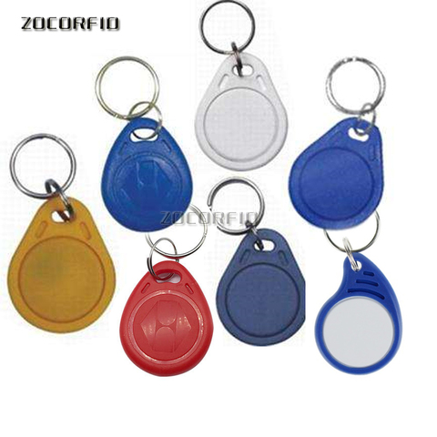 RFID IC keyfobs 13.56 MHz keychains NFC key tags ISO14443A MF 1k token tag for smart access control system ► Photo 1/6