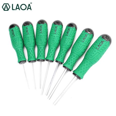 LAOA 7pcs Sets Professional Hexagon Screwdriver Handle Hex Key S2 Hexagon Wrench with Magnetic Screwdrivers ► Photo 1/6