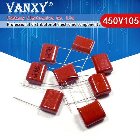 10PCS 1uF 450V CBB Polypropylene film capacitor pitch 15mm 105 450V 1uF 450V105 ► Photo 1/6