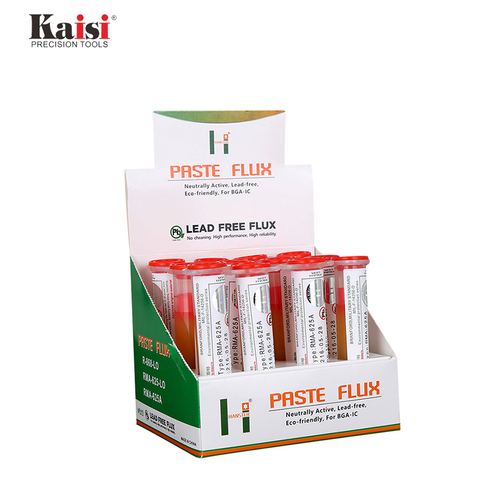 kaisi12pcs/Box10cc AMTECH RMA 223 625A 625-LO R-868-LO Flux Paste Reballing Solder Paste Solder Flux For BGA Rework Repair Tools ► Photo 1/6