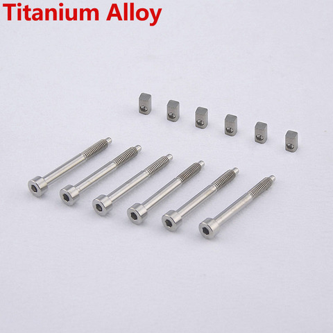 1 Set (6 Pieces) GuitarFamily Titanium Alloy String Lock Insert Blocks / Saddle Insert Block  MADE IN KOREA ► Photo 1/5