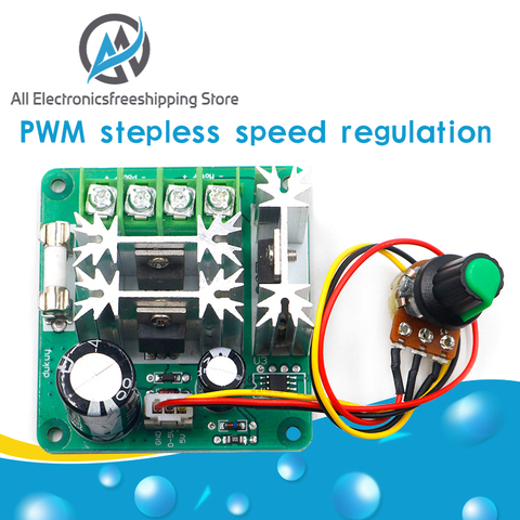 DC6-90V 12V 24VMotor Speed Control Regulator PWM Motor Speed Controller Switch PLC 20A Current Regulator High Power Drive Module ► Photo 1/6