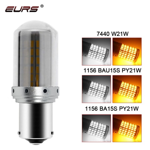 1Pcs 1156 Ba15s T20 LED P21W W21W PY21W LED Canbus Bulbs No Hyper Flash lights Auto Car Turn Signal Parking lights 3014 144smd ► Photo 1/6