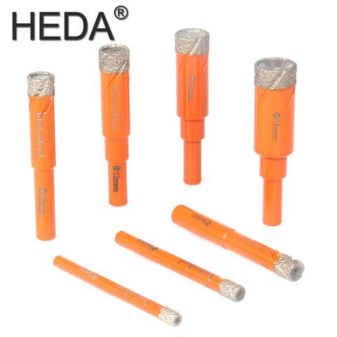 5/6/8/10/12/14/16mm 7Pcs Round Shank Vacuum Brazed Diamond Core Dry Drill Bit Hole Saw Set With Cooling Wax For Masonry Drilling ► Photo 1/6